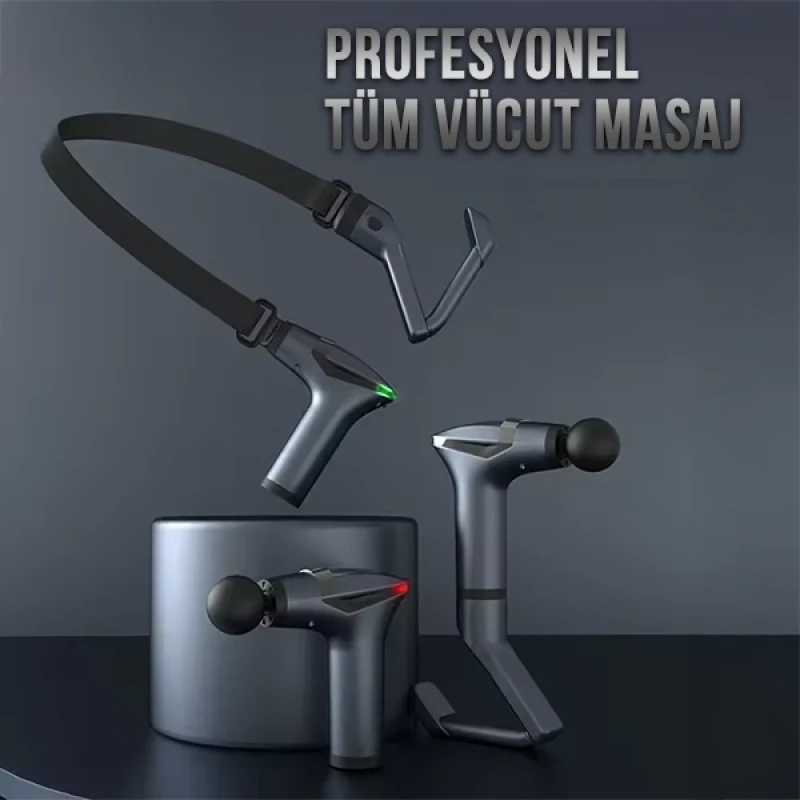3 ü 1 Arada Yeni Nesil Profesyonel Titreşimli Masaj Aleti Derin Doku Tetik Noktası Fitness Masajı