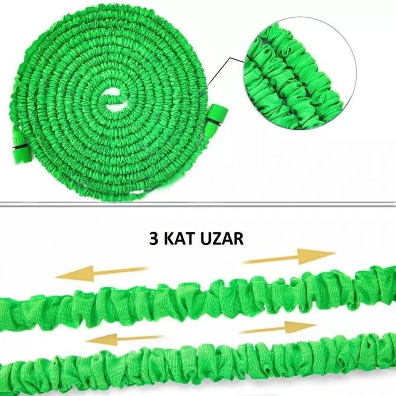 30 Metre Uzayan Tabancalı Hortum Magic Hose