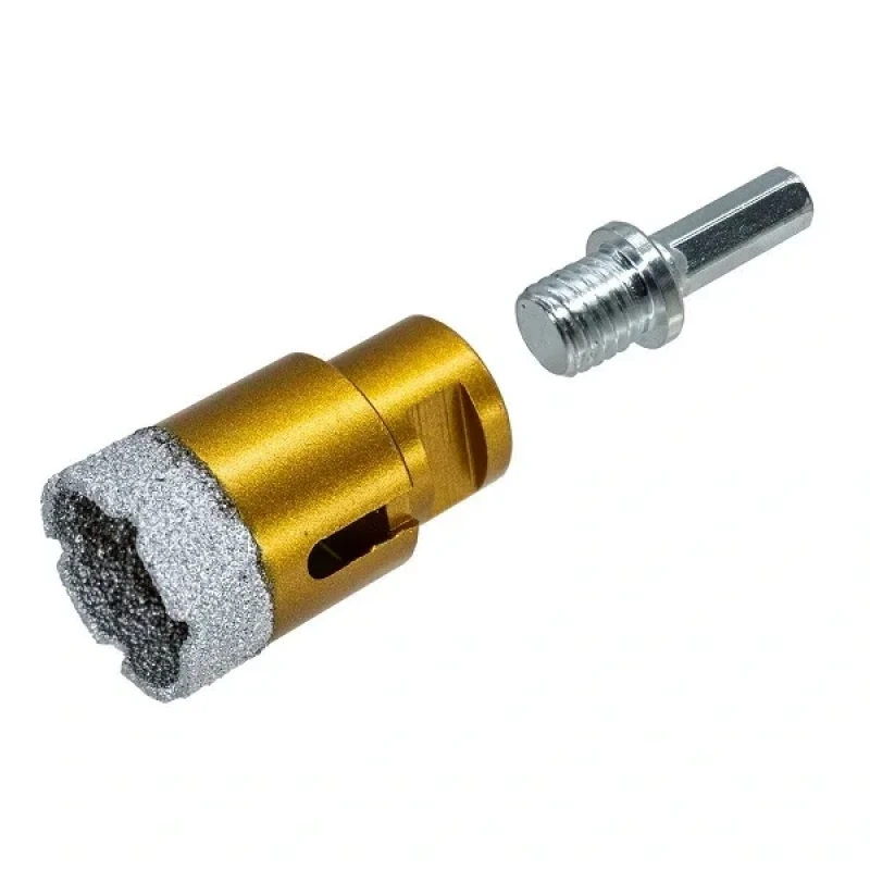 33 Mm Granit Mermer Seramik Delme Aparatı Panç Spiral ve Matkaba Takılabilir