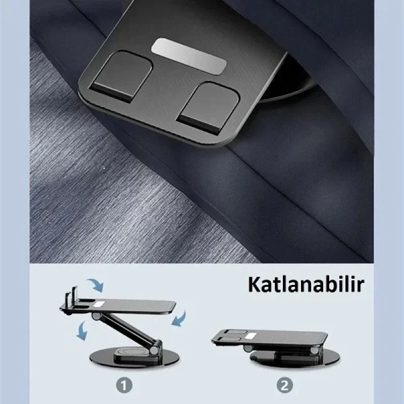 360 Derece Dönebilen Masaüstü Telefon Tutucu