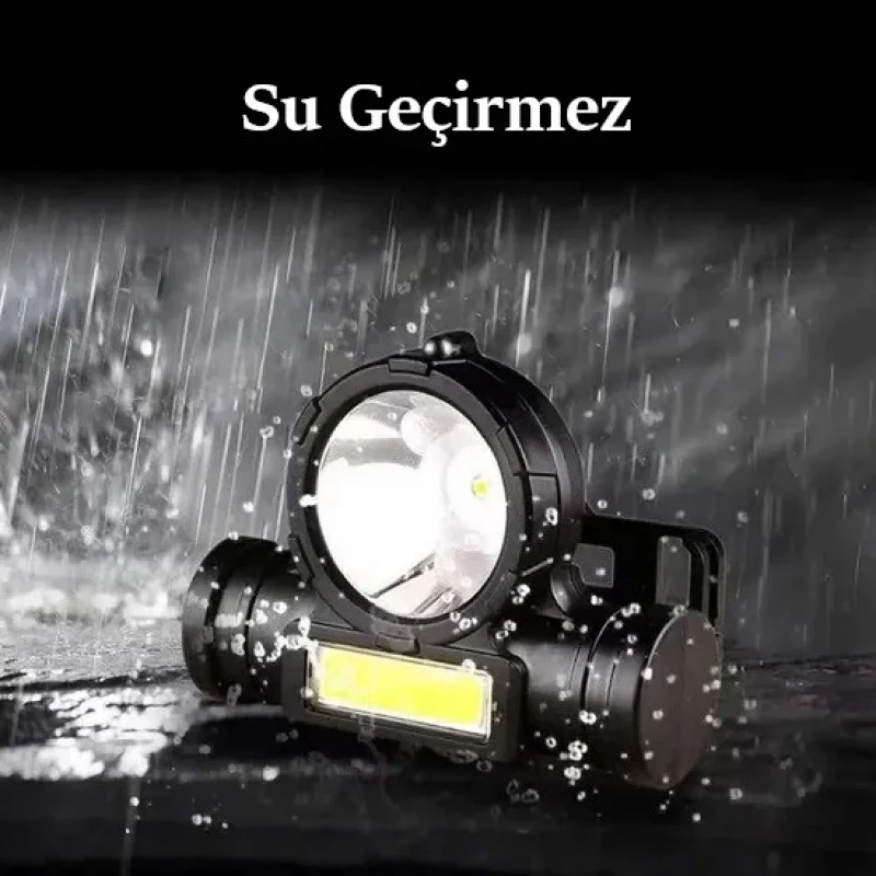 3w Cob Led Güçlü Kafa Feneri Şarjlı