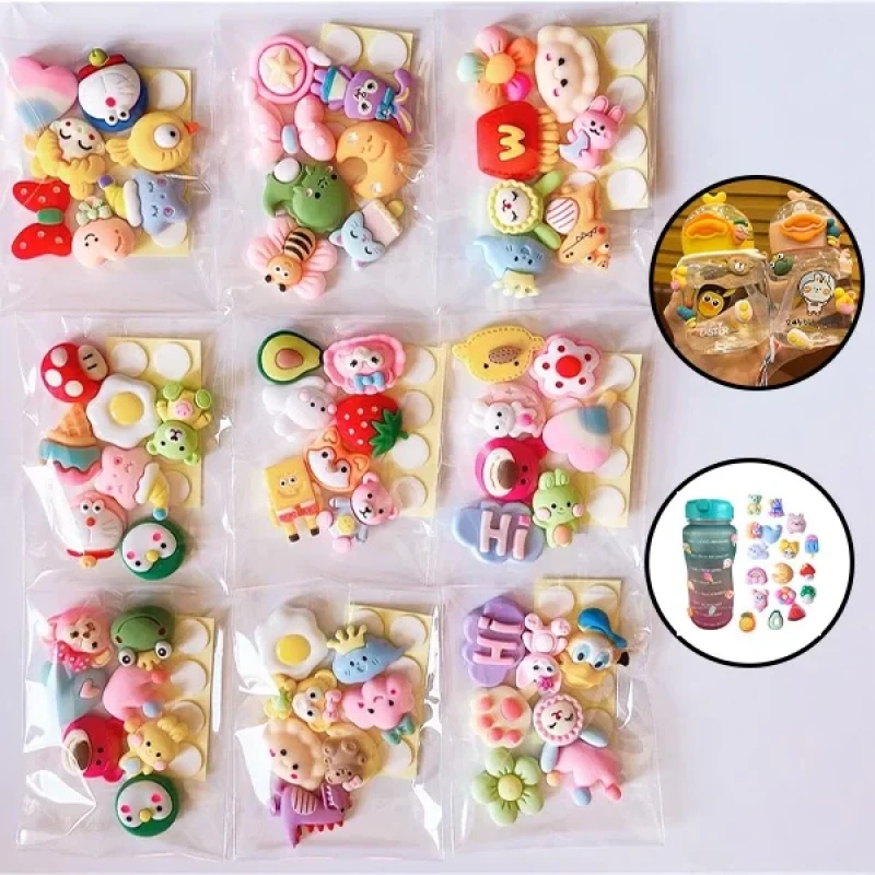 4 Adet 3D Matara Sticker Karışık Model