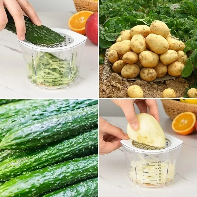 4 In 1 Rendeli Ölçü Hazneli Limon Portakal Sıkacağı