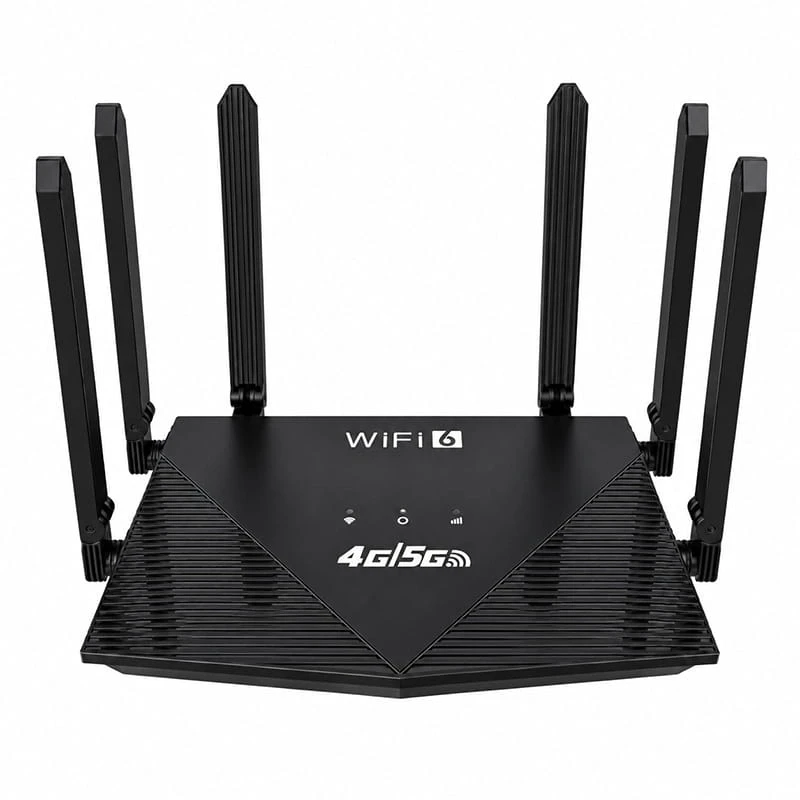 4G 5G SIM Kartlı WiFi 6 Router Modem 300 Mbps 2.4 GHz Kablosuz İnternet Dağıtıcı Taşınabilir Modem 6 Anten İle Çok Güçlü Sinyal
