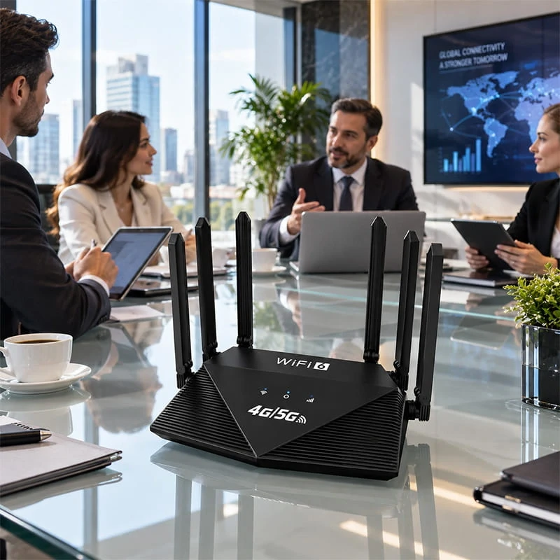 4G 5G SIM Kartlı WiFi 6 Router Modem 300 Mbps 2.4 GHz Kablosuz İnternet Dağıtıcı Taşınabilir Modem 6 Anten İle Çok Güçlü Sinyal