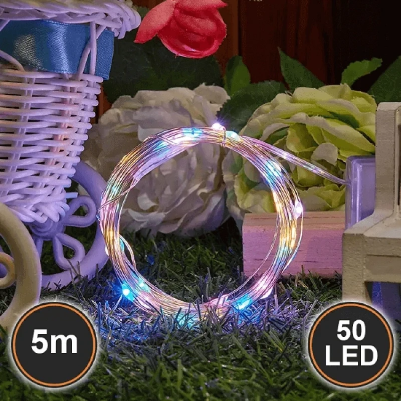 5 Mt Renkli Rgb Peri Led Işık