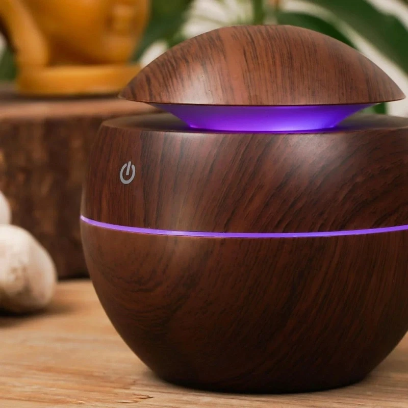 Küre Model Hava Nemlendirici Ultrasonik Buhar Makinesi Led Işıklı Masaüstü Oda Nemlendirici