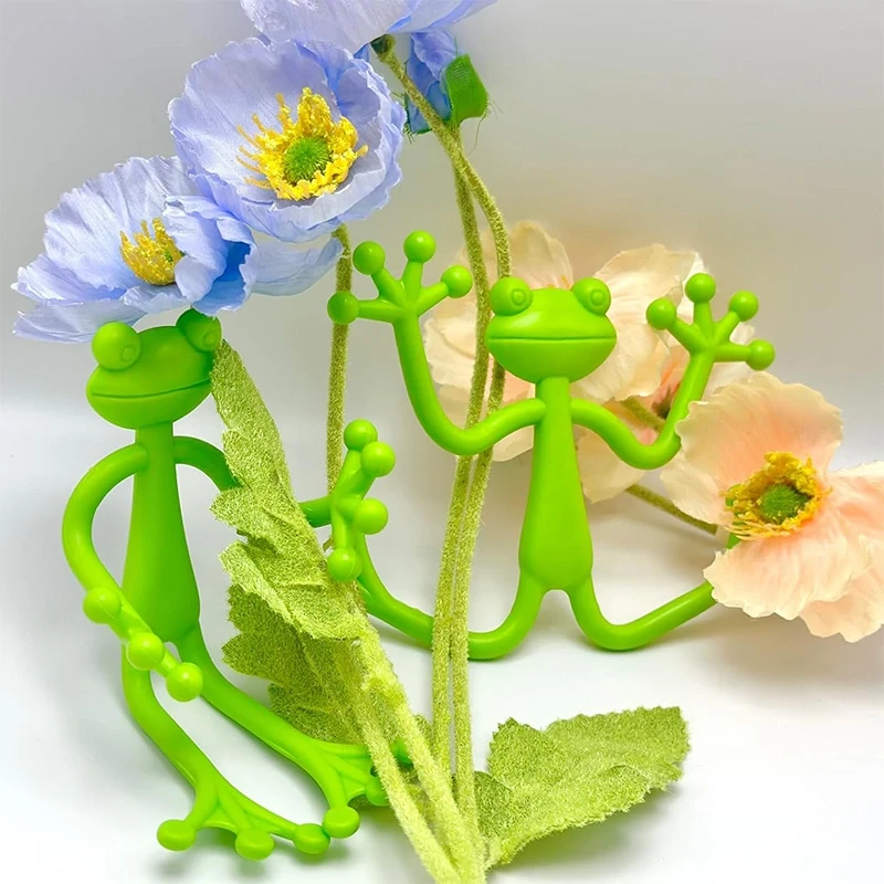 Kurbağa Şeklinde Bitki Sabitleyici Bitkiler İçin Dal ve Gövde Destek Aparatı Çok Amaçlı Bitki Tutucu Klips