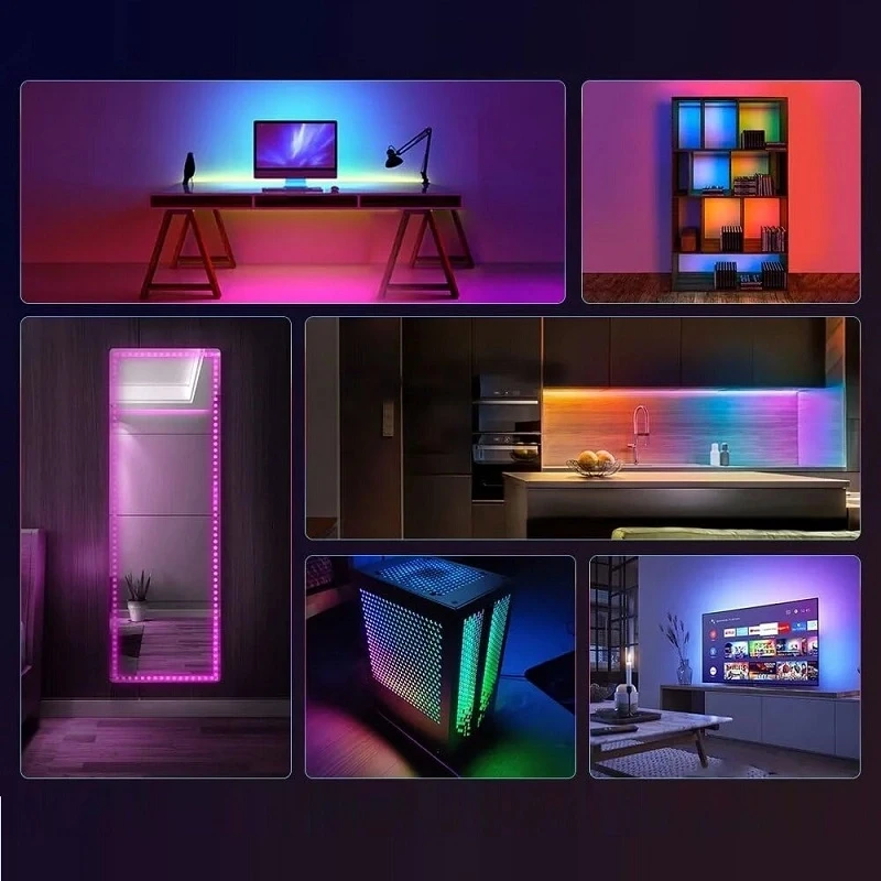 10 Metre Kumandalı Usb Led Işık Bluetooth Telefon Bağlantılı Çok Modlu Dekoratif Ortam Aydınlatması