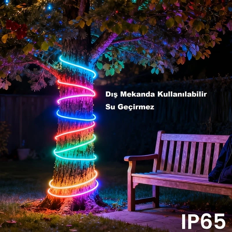 3 Metre Neon Led Işık Kumandalı Esnek Dekoratif Ortam ve Oda Aydınlatması