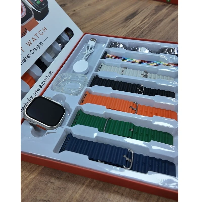 Ultra 9 Model 7 Kordonlu Akıllı Saat Nabız Adımsayar Bluetooth Bağlantılı Smart Watch