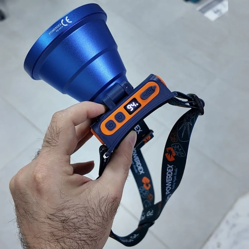 50W 2500 Lümen Nokta Led Aydınlatma Profesyonel Kafa Feneri 10 Saat Çalışma Süresi