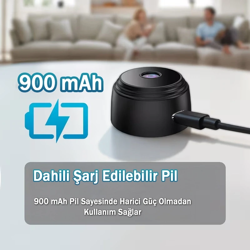 1080p Full HD Mini Wifi Kamera Gece Görüşlü Hareket Sensörlü Mini Kamera