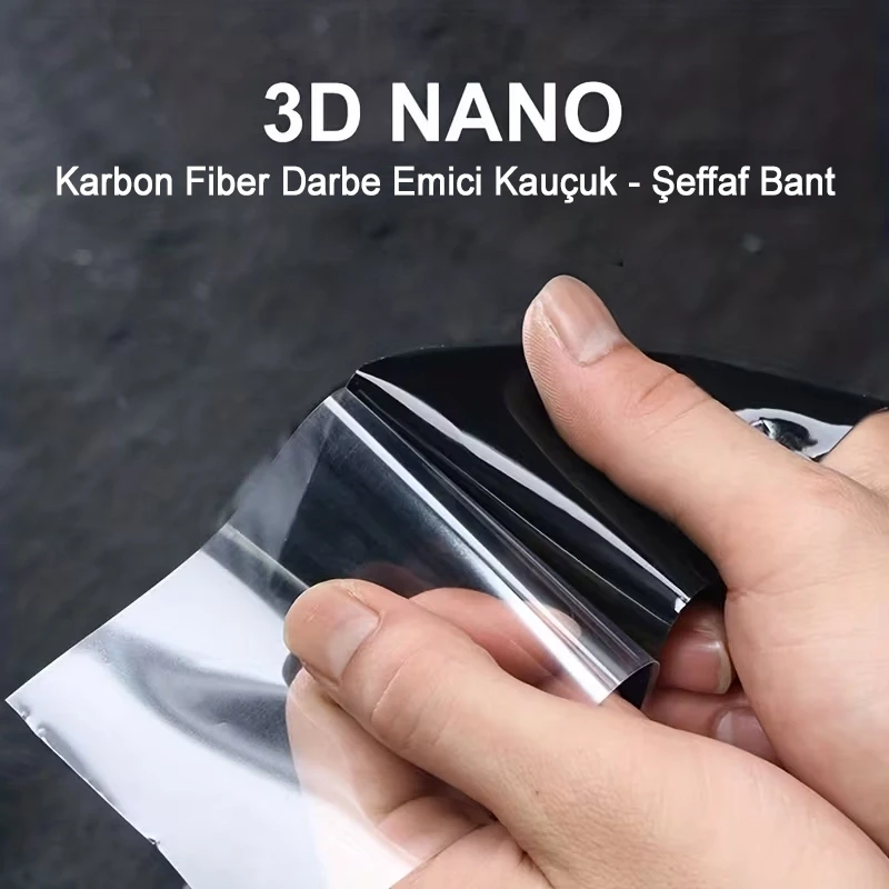 Karbon Desenli Eşik Koruma Bandı Tampon Çamurluk ve Bagaj Kapı Eşiği Koruyucu Şerit Bant 3 Metre x 5 cm