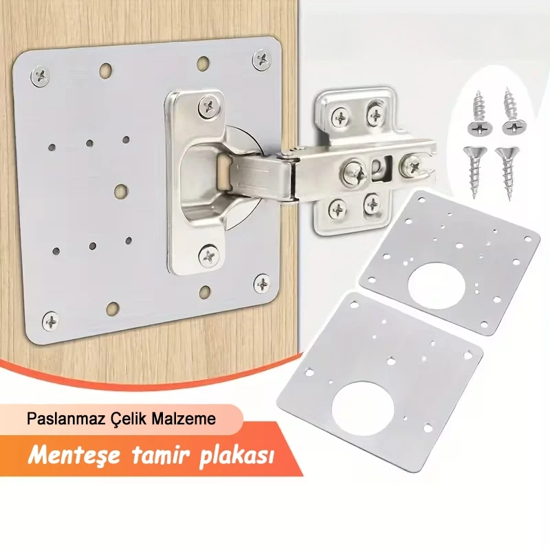 6 Adet Menteşe Onarım Seti Menteşe Tamir Kiti Paslanmaz Menteşe Tamir Aparatı