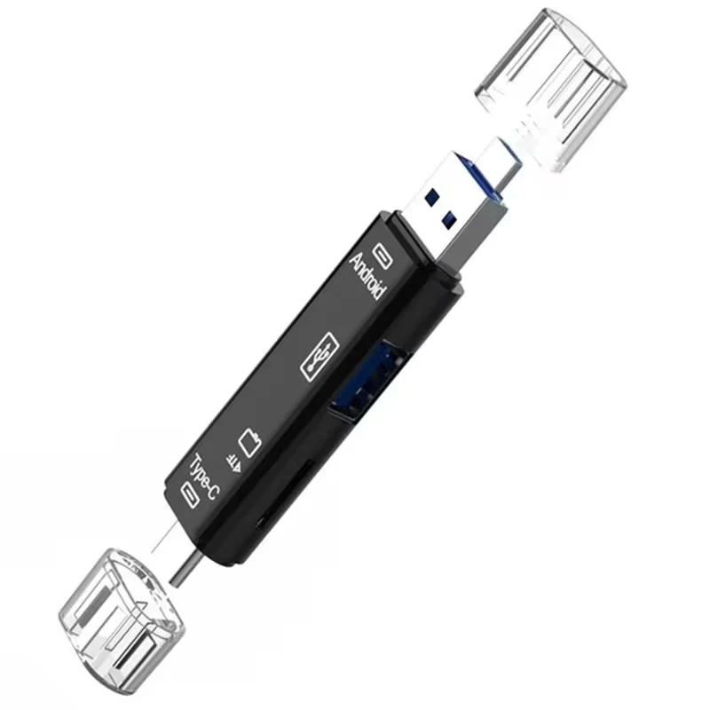 5 In 1 Çok Fonksiyonlu USB 2.0 Micro Sd Kart Okuyucu Usb micro Usb type-C Otg Çevirici