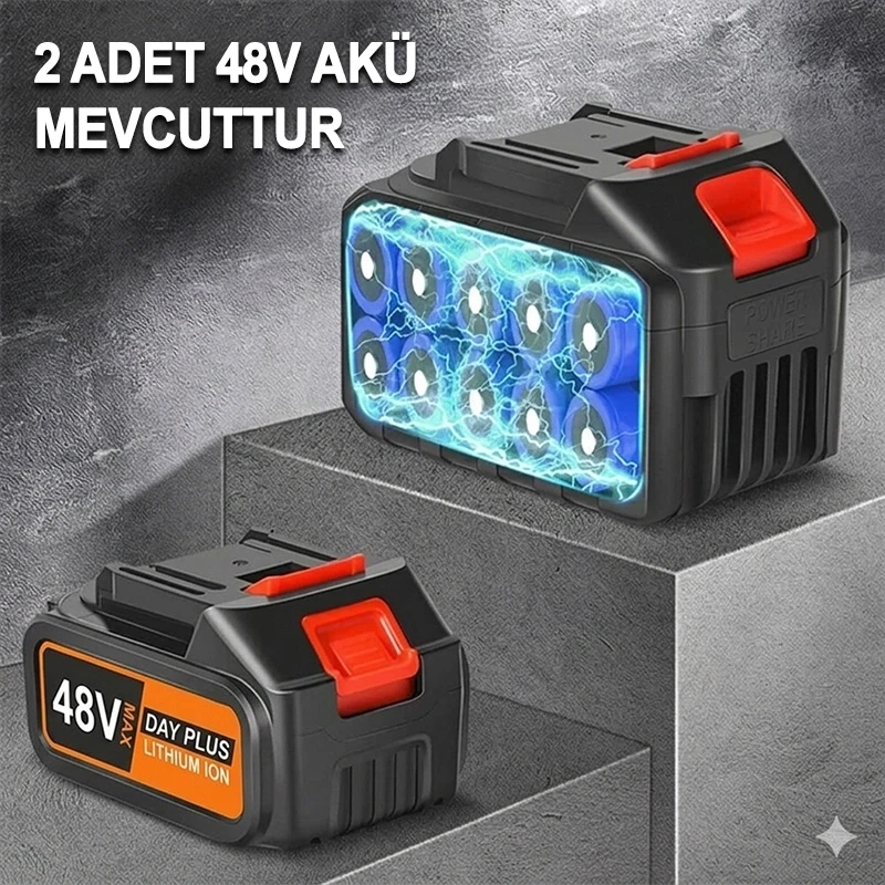 Leerfei 48V Çift Akülü Şarjlı ve Yüksek Basınçlı Oto Yıkama Makinesi