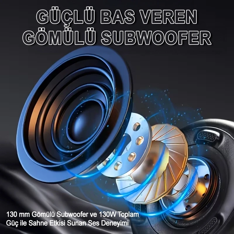 Parti Kamp İçin TWS Özellikli Renkli Led Işıklı Bluetooth Hoparlör Güçlü Ses Bombası Birbiri İle Eşleşme Özellikli