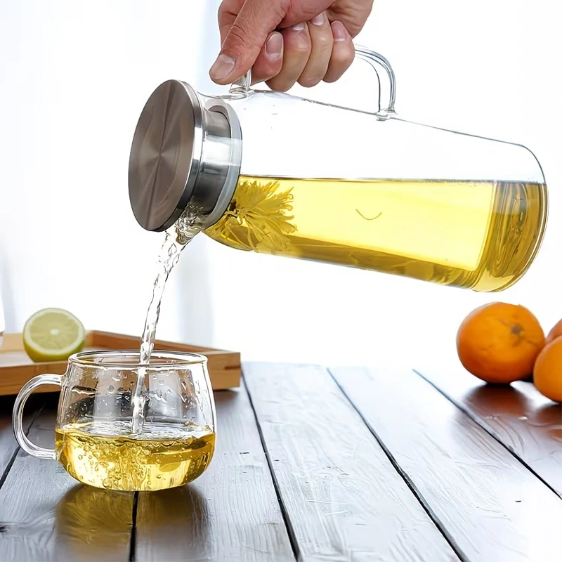 1200 Ml Borosilikat Cam Sürahi