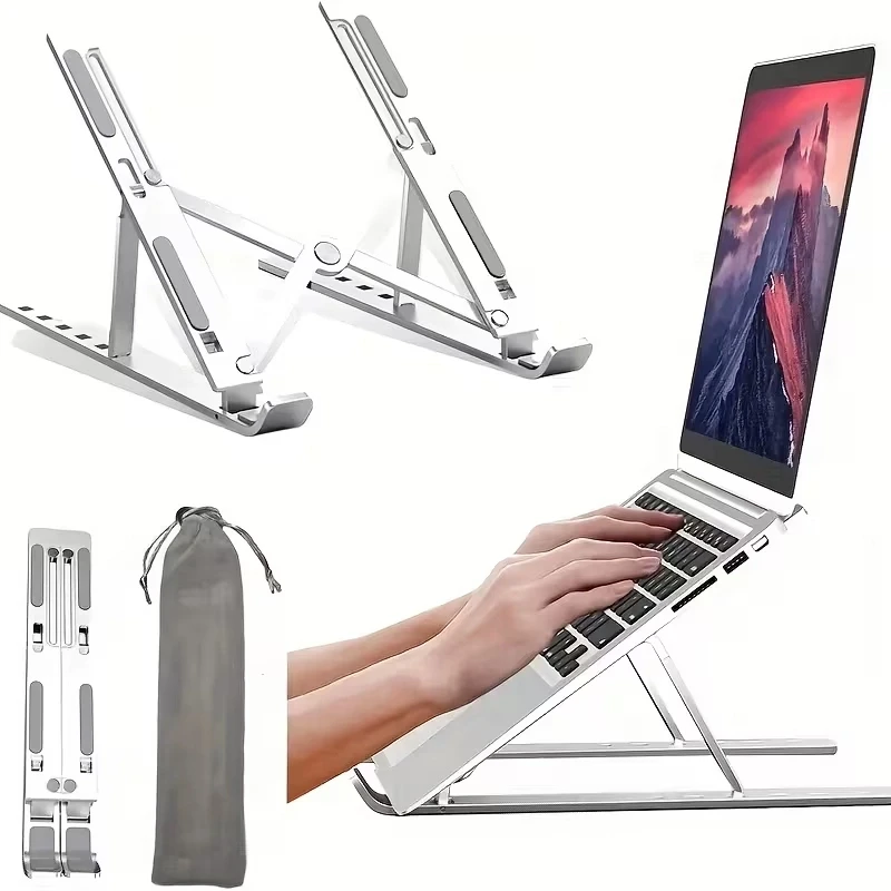 Alüminyum Yükseklik Ayarlı Katlanabilir Laptop Tablet Standı