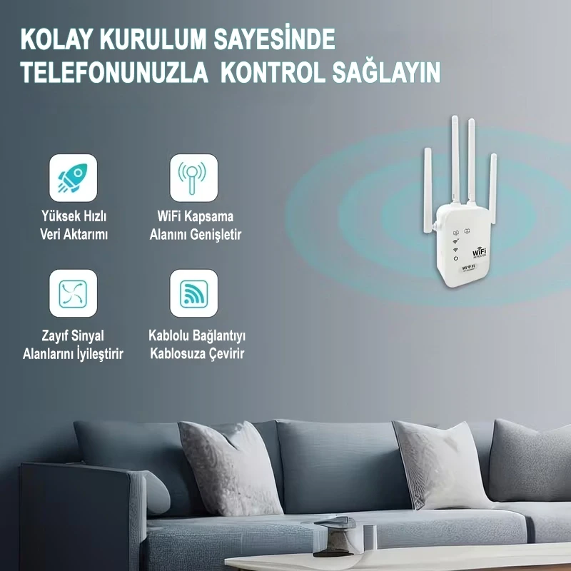 Concord Pro Sinyal Yaklaştırıcı Güçlendirici 300Mbps 2.4 Ghz