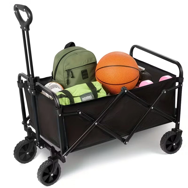 Katlanır Portatif Taşıma Aracı Kamp Arabası Piknik Plaj Pazar Market Koli Yük Paket El Arabası