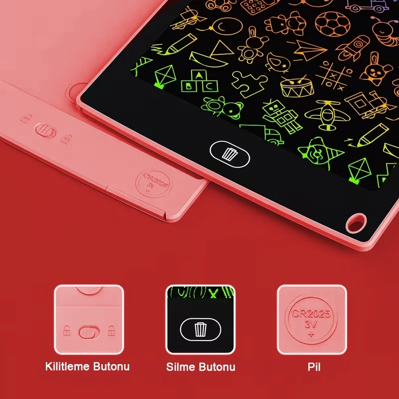 12 İnç Writing Tablet Lcd Dijital Yazı Tahtası