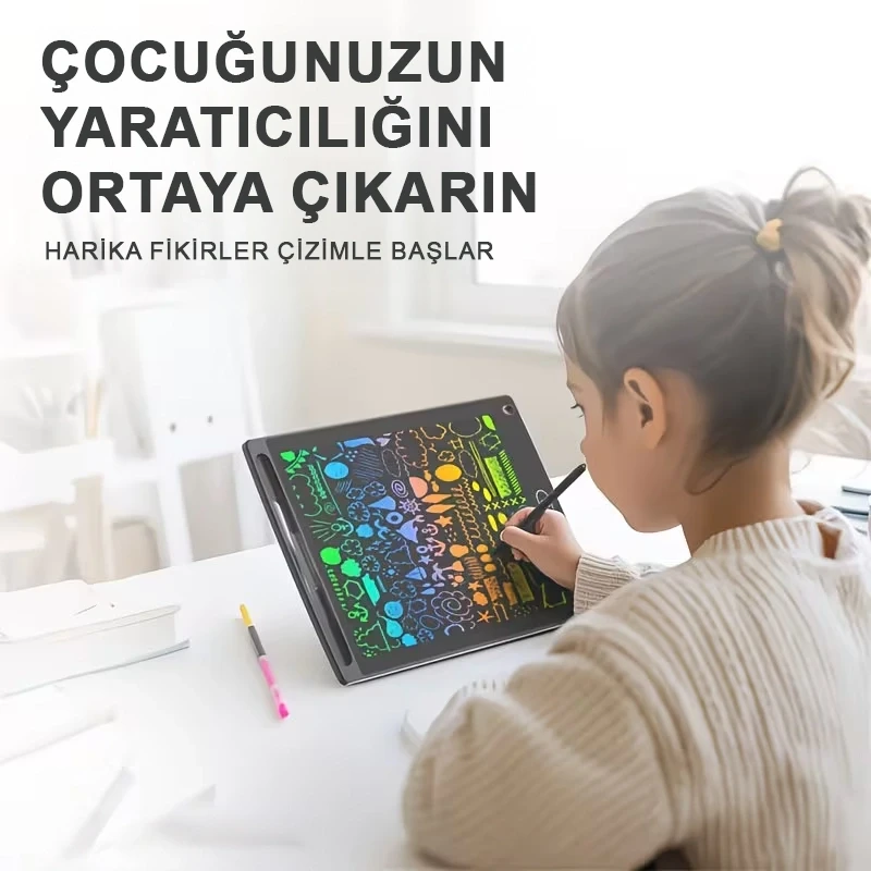 12 İnç Writing Tablet Lcd Dijital Yazı Tahtası