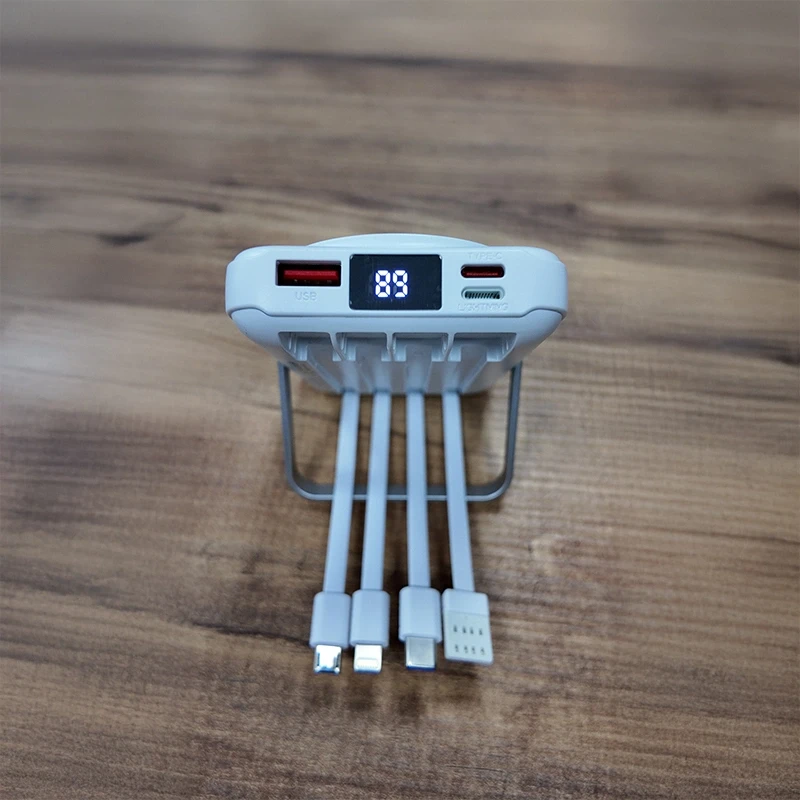 13.000 mAh Premium Temassız 22.5W PD Süper Hızlı Şarjlı Telefon Tutucu Özellikli Powerbank