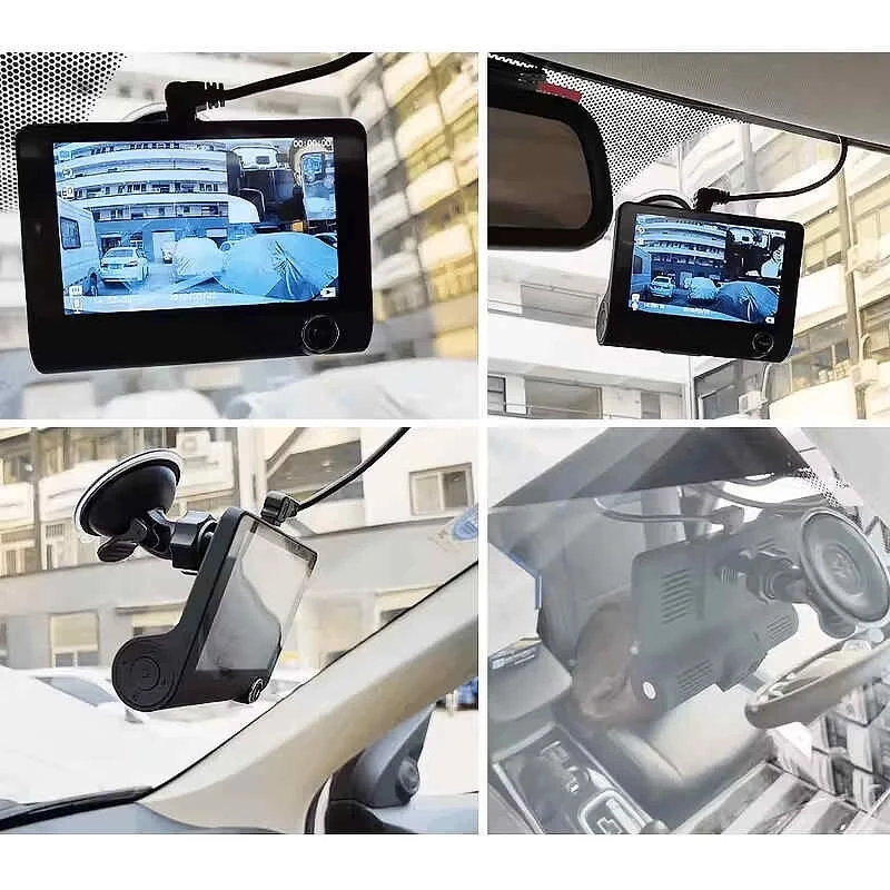 MPIA Süper Hd 3 Kameralı Büyük Ekranlı Arka Park Kameralı Sensörlü Lcd Ekranlı Araç Kamerası