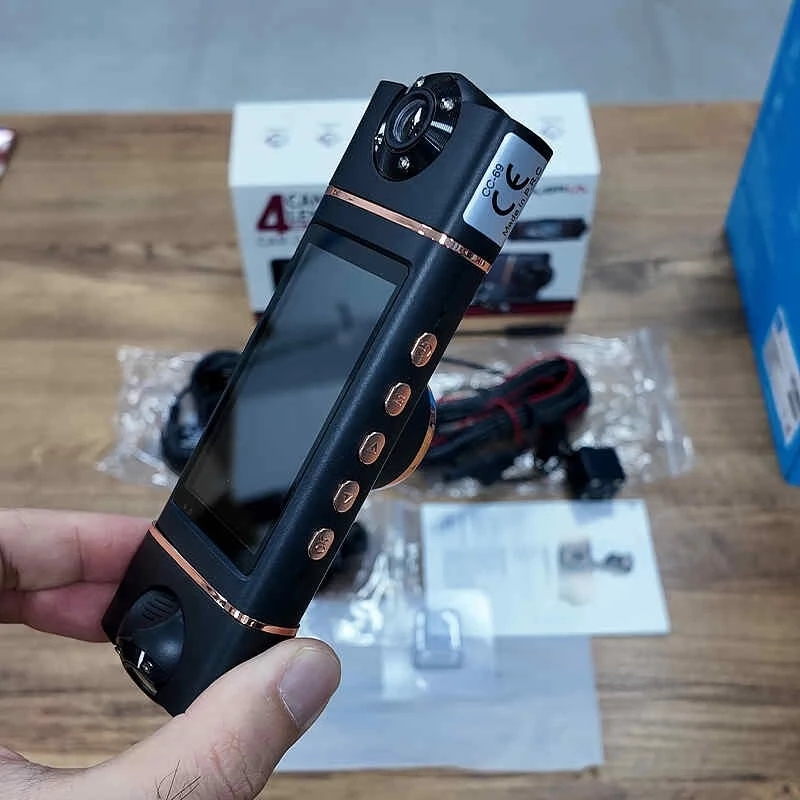 MPIA Premium 1080P Full Hd 4 Kameralı Wifi Özellikli Telefondan İzleme Arka Park Kamerası Sensörlü Lcd Ekranlı Araç Kamerası