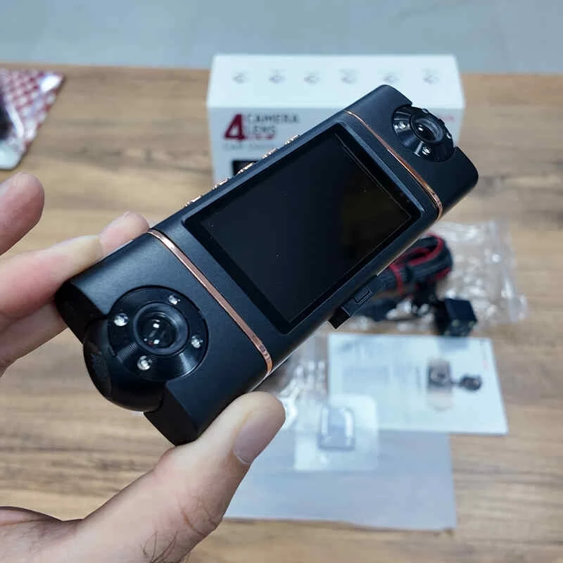 MPIA Premium 1080P Full Hd 4 Kameralı Wifi Özellikli Telefondan İzleme Arka Park Kamerası Sensörlü Lcd Ekranlı Araç Kamerası