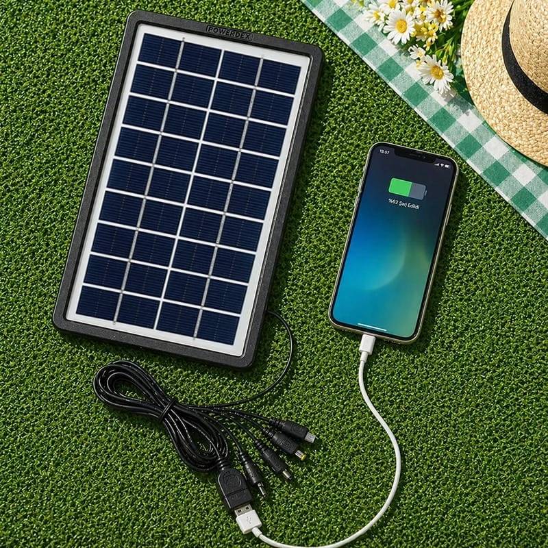 Güneş Enerjili Solar Şarj Paneli Telefon Tablet Şarj Etme Paneli Solar Şarj Cihazı Solar Panel