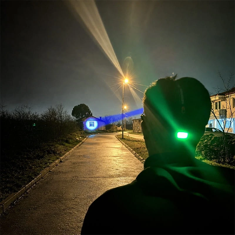 1800 Lümen Şarj Edilebilir Pilli 25w Zoomlu Profesyonel Kafa Lambası