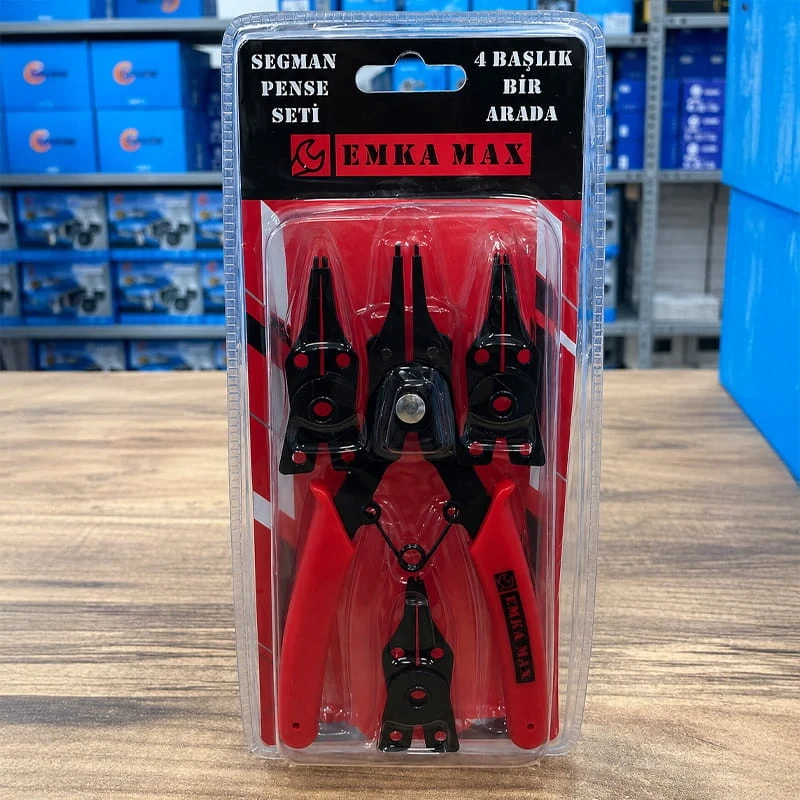 4 Başlıklı Segman Takımı Sekman Pense Seti Circlip Pense Seti