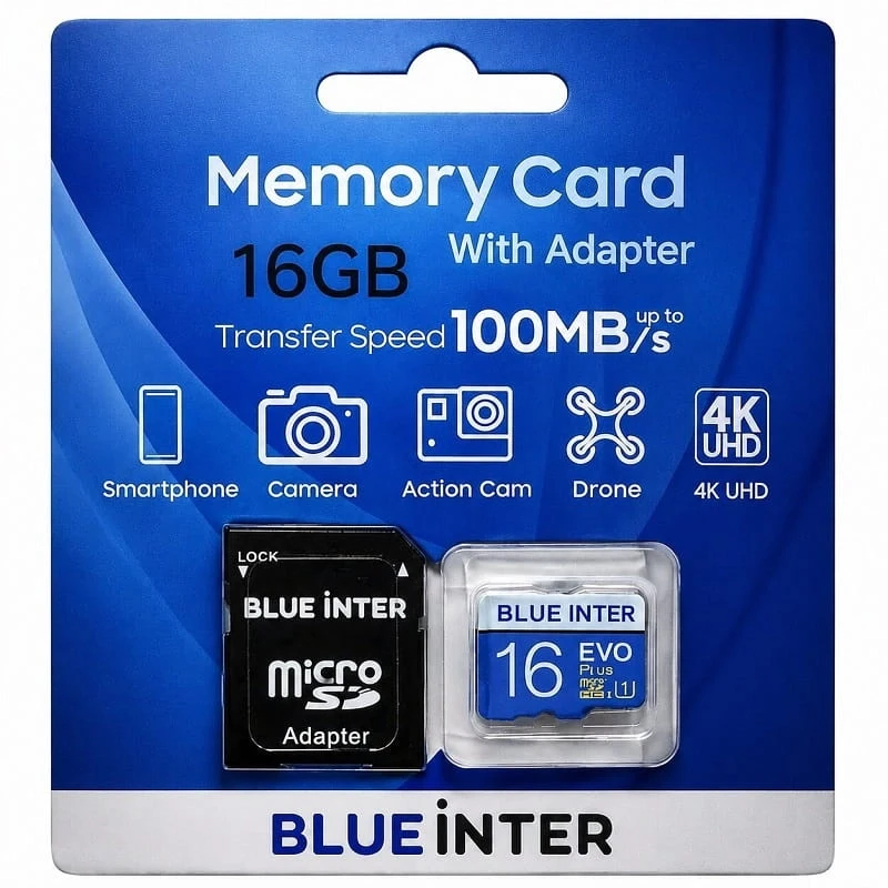 Blue İnter microSD 16 GB Hafıza Kartı