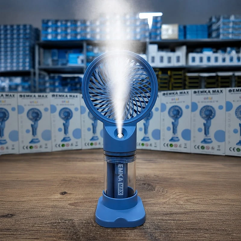 Su Püskürtmeli Su Hazneli Mini El Fanı Şarjlı Soğutucu Vantilatör