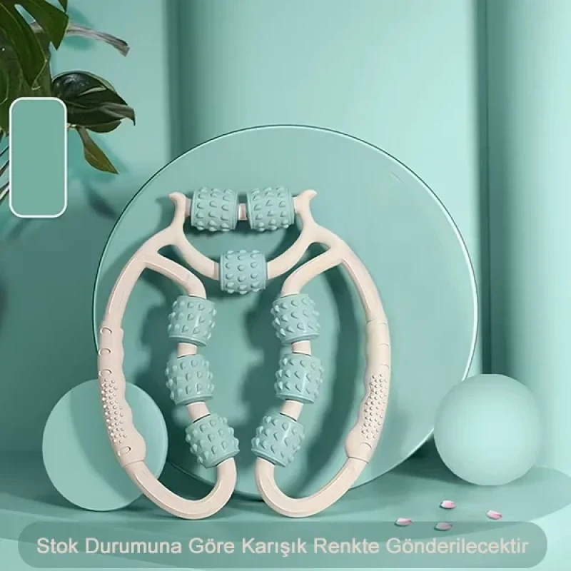 9 Tekerlekli Kas Rahatlatma Selülit Masaj Aleti Bacak İnceltme Masaj Aleti