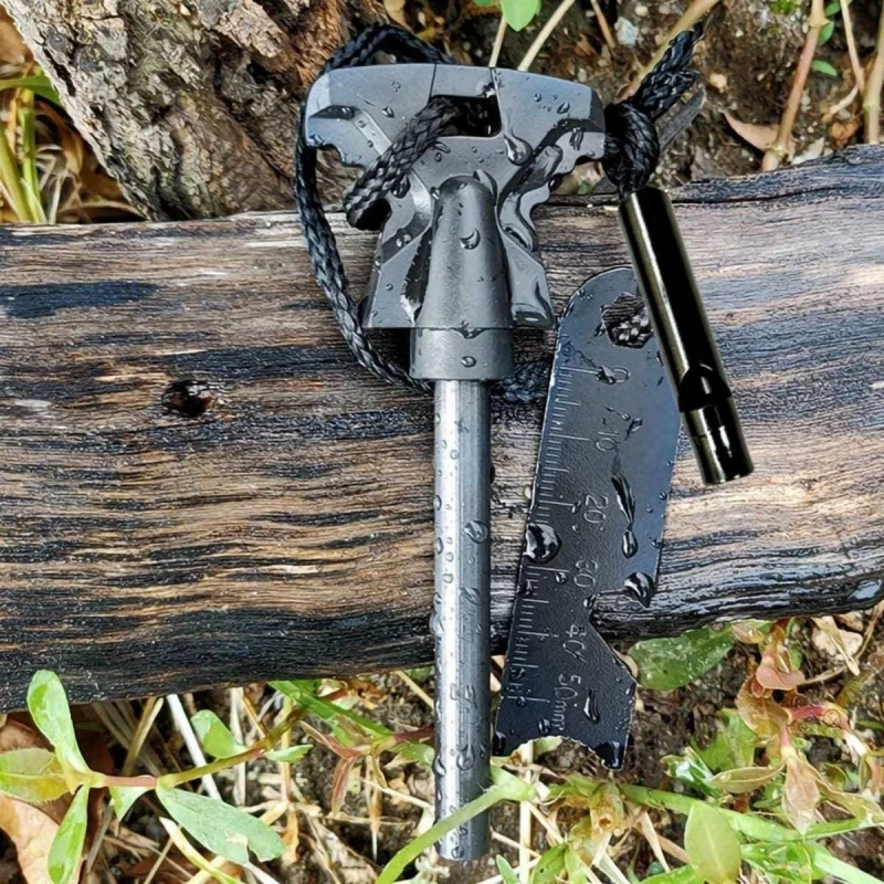 Acil Durum Magnezyum Çubuğu Çakmaktaşı Düdüklü