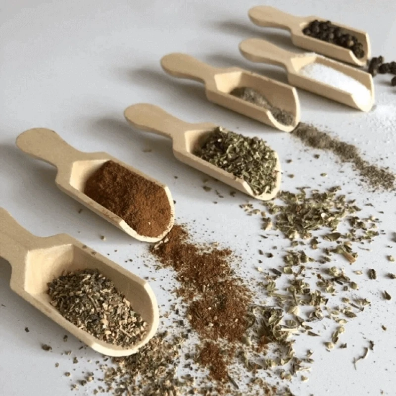 Ahşap 6 Lı Baharat Kaşığı