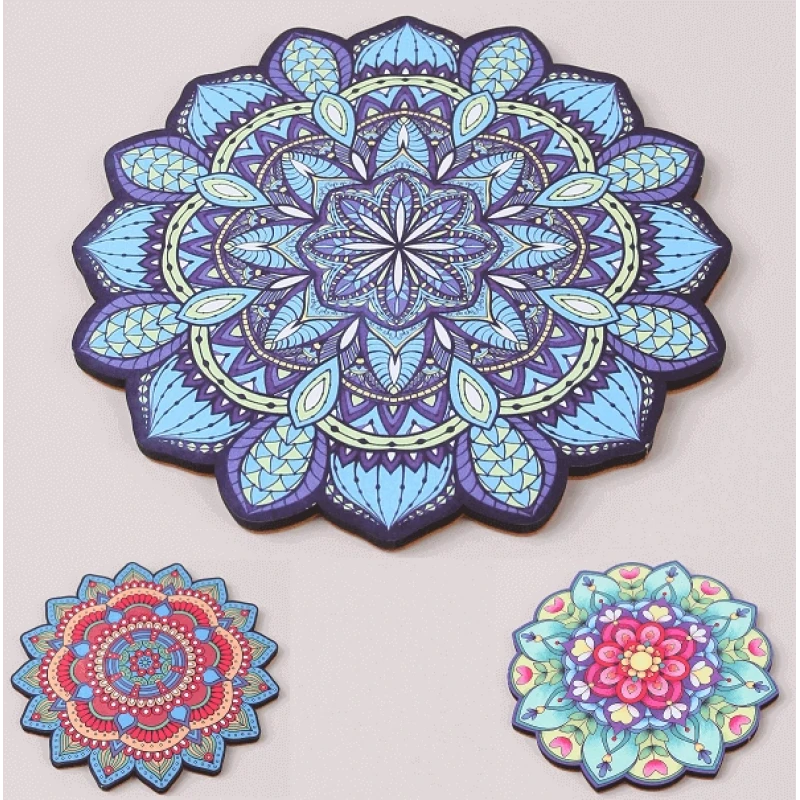 Ahşap Mandala Desenli Nihale