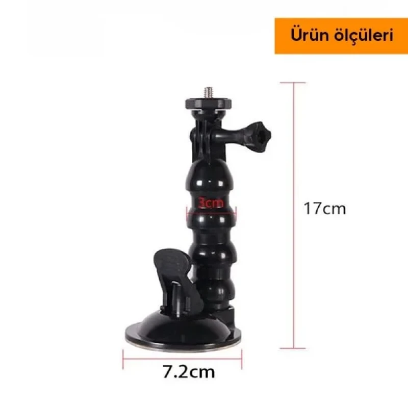 Akrobat Vantuzlu Teleskobik Telefon Tutucu