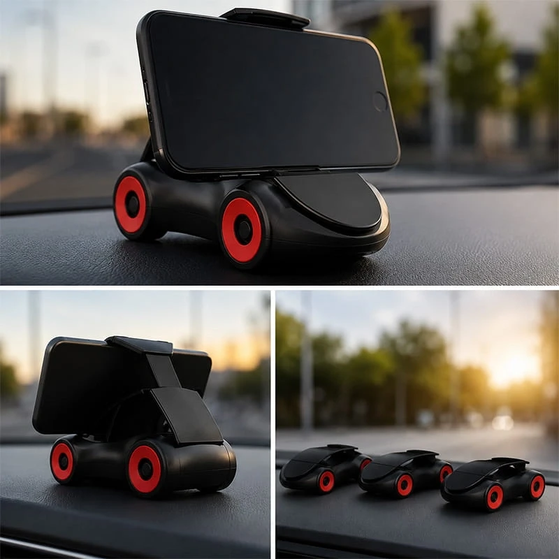 Araba Tasarımlı Araç İçi Telefon Tutucu 360 Dönebilen Ayarlı