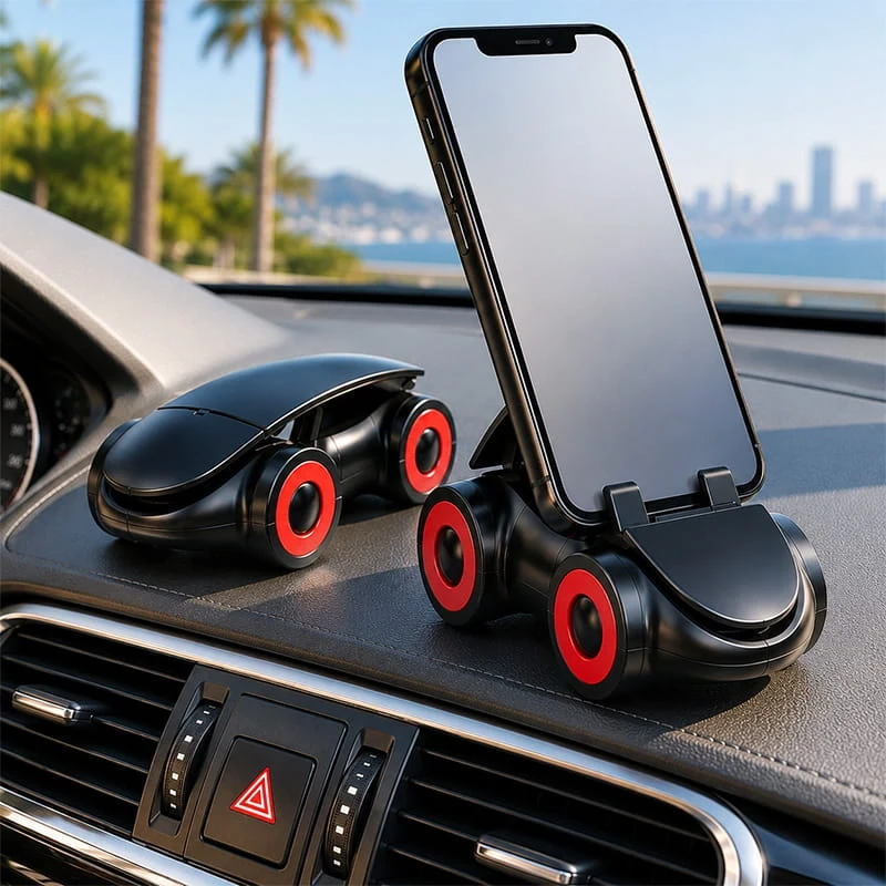 Araba Tasarımlı Araç İçi Telefon Tutucu 360 Dönebilen Ayarlı