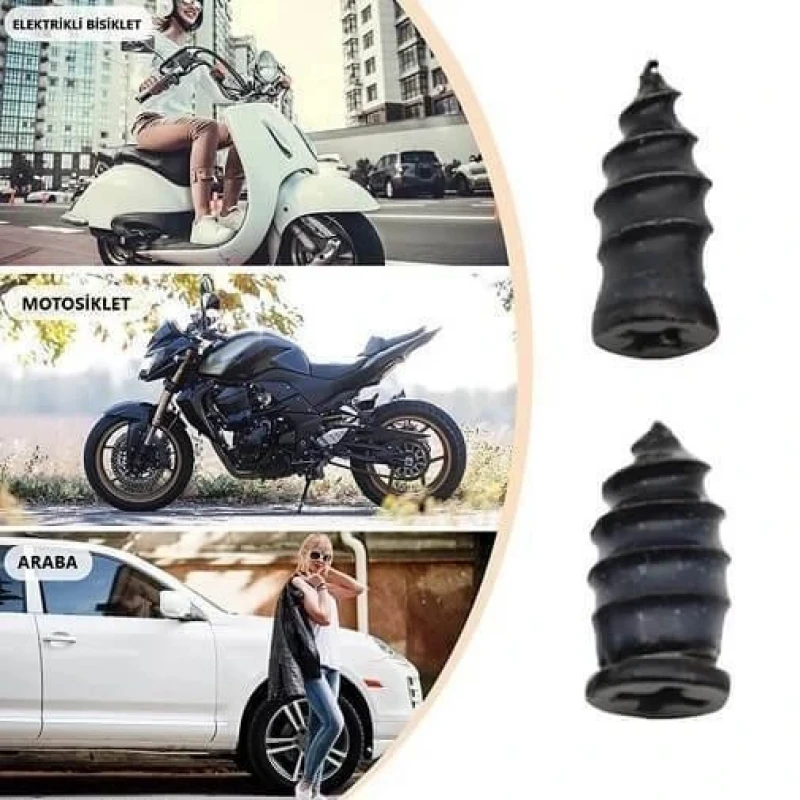 Araç Lastik Tamir Kiti Kauçuk Vida Seti 10 Adet