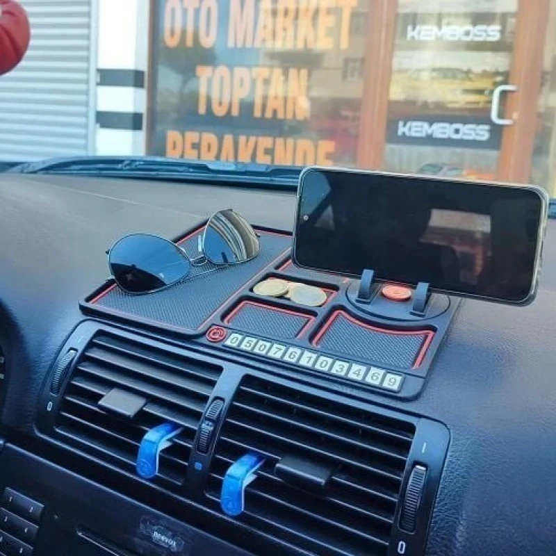 Araç Torpido Kaydırmaz Telefon Tutucu Organizer