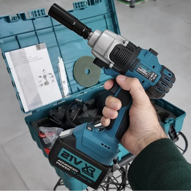 Assur 21v 6 Başlıklı Set Taşlama Somun Sıkma Tilki Kuyruğu Dal Budama Vidalama Lastik Şişirme Pompası