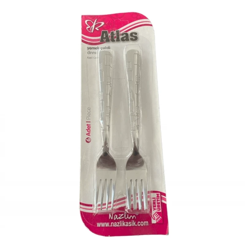 Atlas 6 Lı Yemek Çatalı Seti