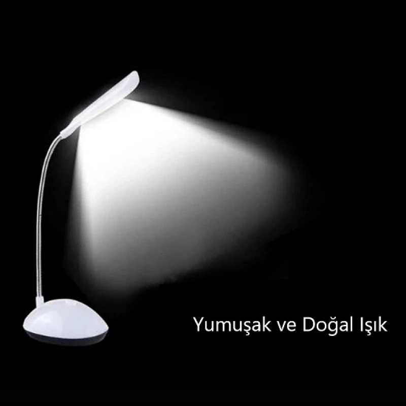 Bükülebilir Pilli Led Masa Lambası Çalışma Lambası