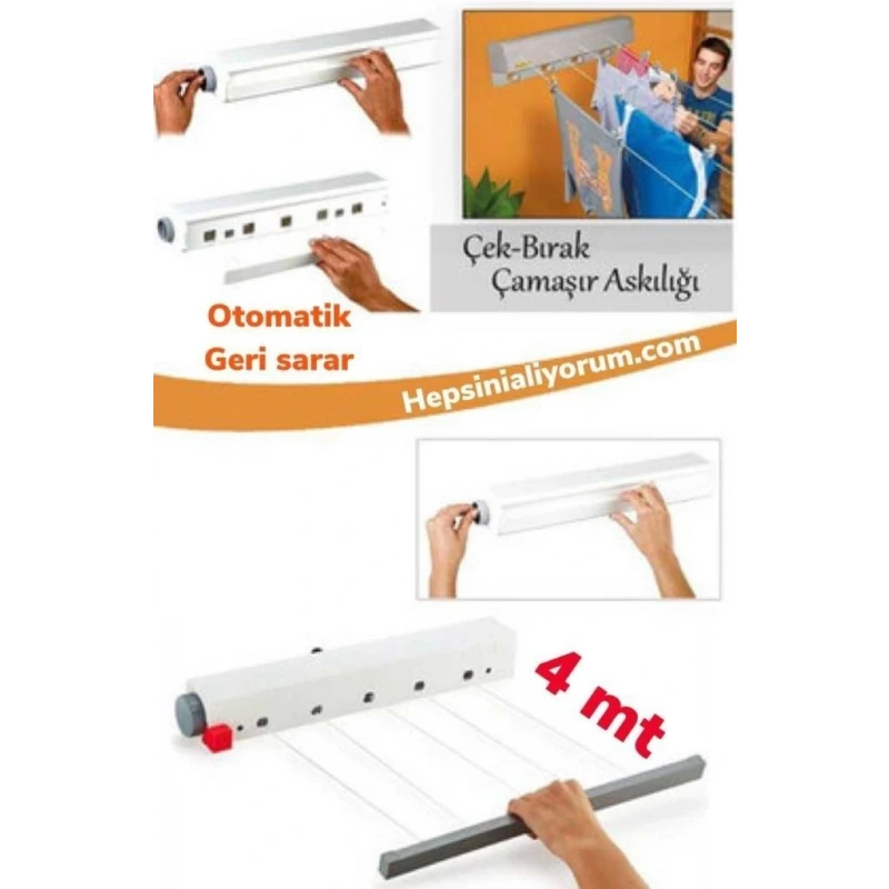 Çek As Pratik Çamaşır Askısı